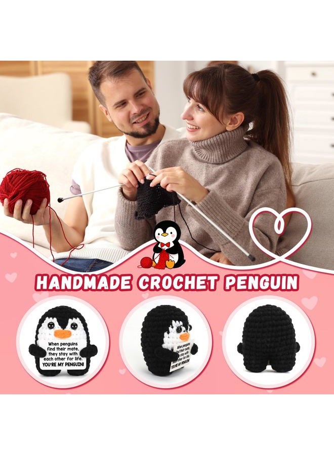 CryCarrot Anniversary Birthday Gifts for Him Her Women Men, Mini Funny Handmade Positive Crochet I Love You Gifts for Girlfriend Boyfriend, Romantic Sweet Gift for Wife Husband Fiancee Cute Decor - Image 3