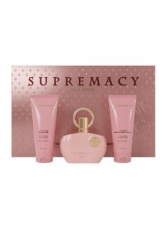 Afnan Gift Set Supremacy Pink Eau De Parfum, 100Ml + Shower Gel 100Ml + Body Lotion 100Ml, Perfume Gift Set For Women  - Image 1