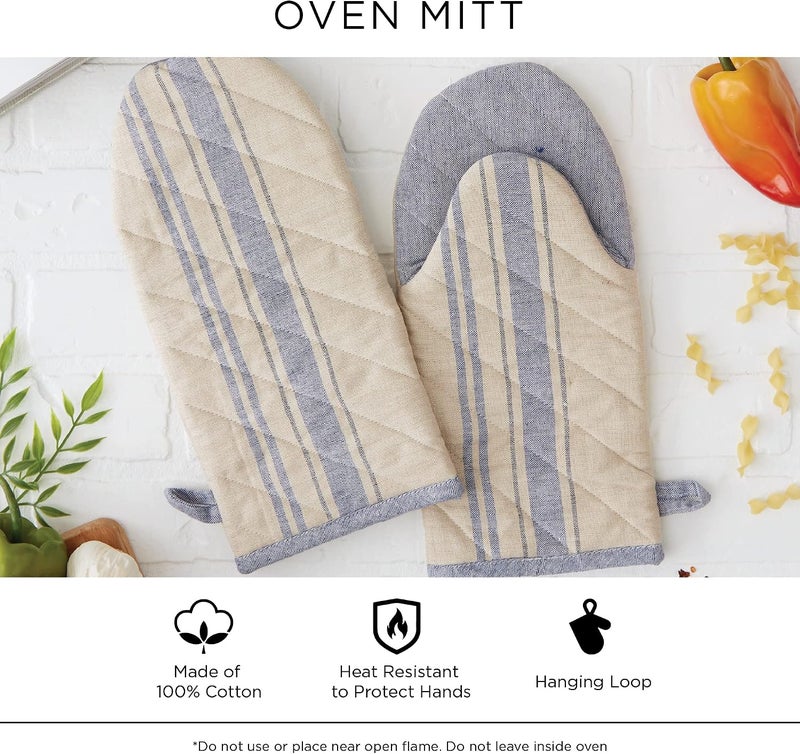 Buffalo Check Kitchen Collection, Classic Farmhouse Kitchen Set, Oven Mitt, Black & White, 2 Piece - Image 4