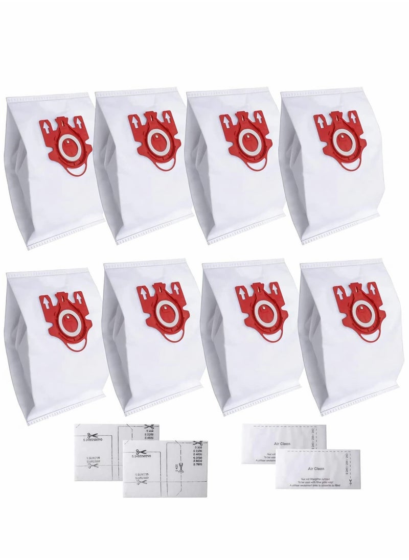 Y&D 3D Airclean FJM Vacuum Cleaner Bags Compatible for Miele Vacuum, Compact C2, C1, Complete S241, S290, S300i, S500, S700, S4, S6 Series, Including 8Pack Dust + 2 Set Filters.  - Image 1