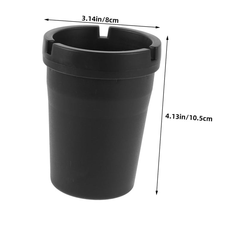 4 Piece Portable Car Ashtray Smokeless Windproof Cigarette Butt Holder Compact Travel Ash Container For Vehicle Home Use - Image 3