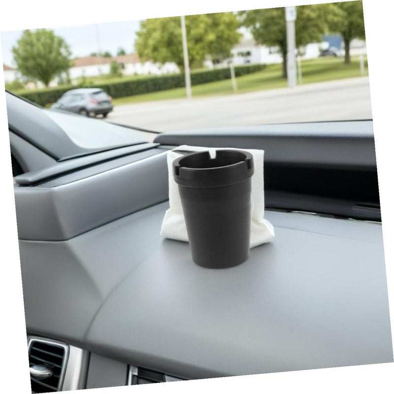 4 Piece Portable Car Ashtray Smokeless Windproof Cigarette Butt Holder Compact Travel Ash Container For Vehicle Home Use - Image 5