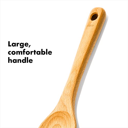 OXO 1130780 Good Grips Wooden Spoon Set, 3-Piece,Brown - Image 5