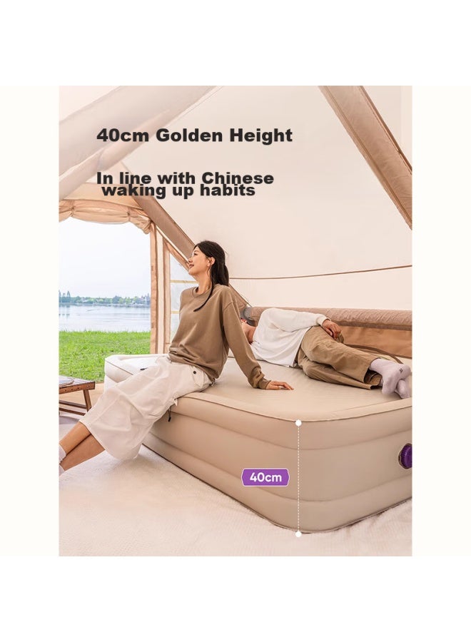 Primitive Man Yuanren Dan Si Yun Bed, Automatic Inflatable Mattress, Outdoor Tent Air Bed, Floor Sleeping Pad, Home Sleeping Mat, Camping - Image 4