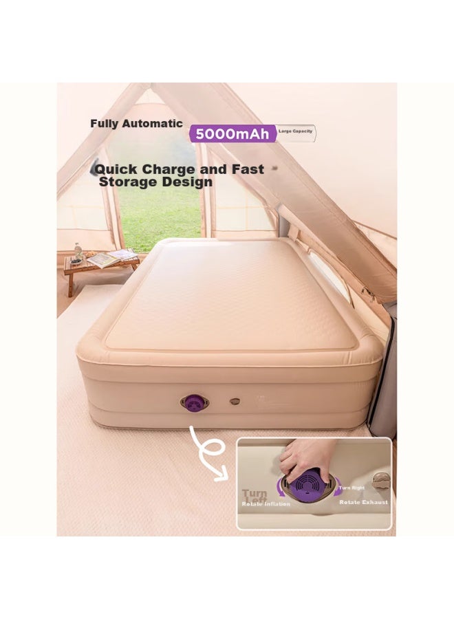 Primitive Man Yuanren Dan Si Yun Bed, Automatic Inflatable Mattress, Outdoor Tent Air Bed, Floor Sleeping Pad, Home Sleeping Mat, Camping - Image 3