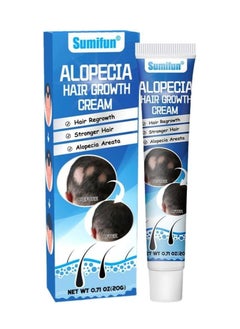 Alopecia Hair Growth Cream, Revitalizing Scalp and Promoting Hair Growth, Effective Treatment for Alopecia & Thinning Hair, Nourishes & Strengthens Hair Follicles, Reduces Hair Loss, 20g