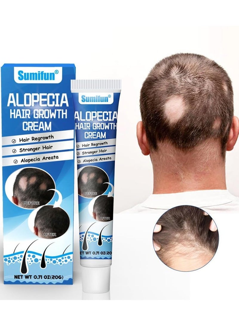 Sumifun - Alopecia Hair Growth Cream, Revitalizing Scalp and Promoting Hair Growth, Effective Treatment for Alopecia & Thinning Hair, Nourishes & Strengthens Hair Follicles, Reduces Hair Loss, 20g - Image 1