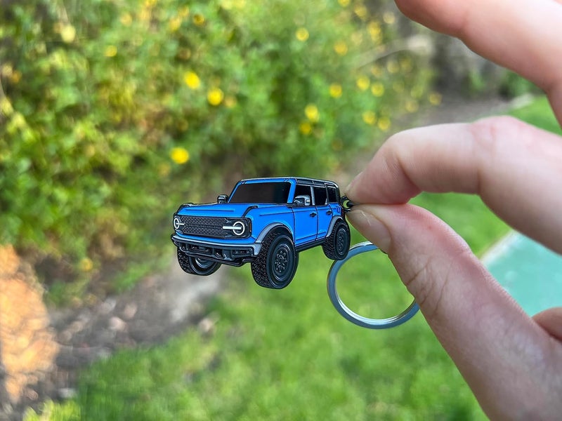 FOUR WHEEL BEAST Bronco Keychain - Velocity Blue - Image 5