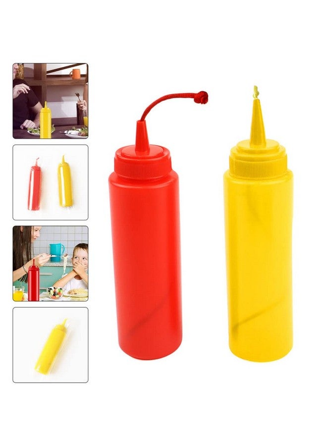 STOBOK 2Pcs Fake Mustard And Ketchup Bottle Funny Fake Salad Dressing Bottle Prank Toys Phoney Condiment Squirt Bottle Toy For Adults Kids Halloween Party  - Image 4