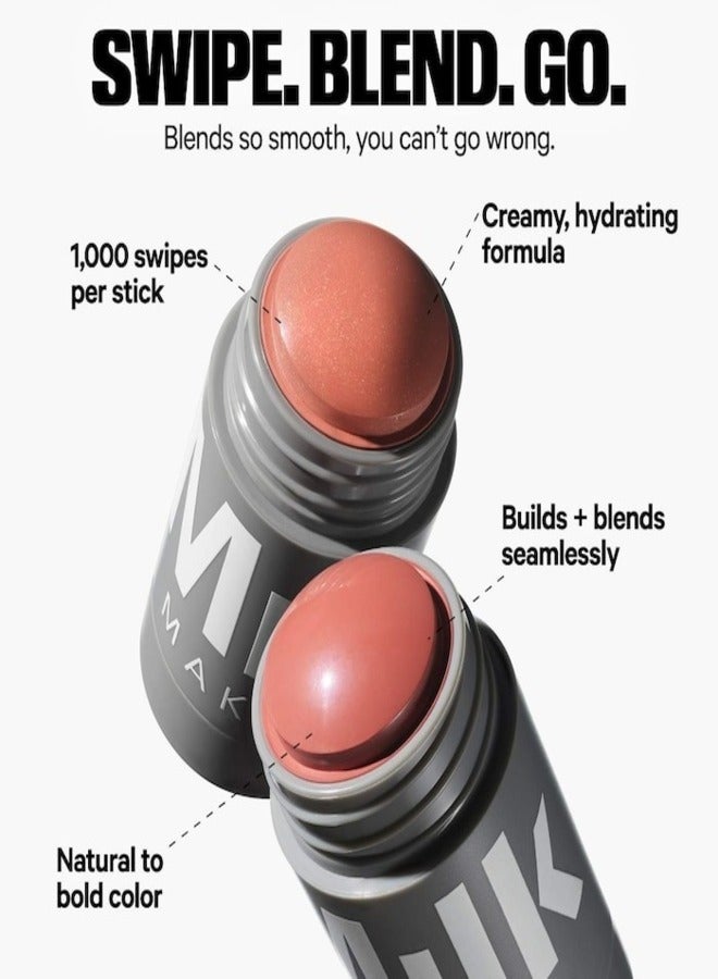 MILK MAKEUP MILK MAKEUP Lip + Cheek Cream Blush Stick Perk – 6 g • Coral with Shimmer • Multi‑Use, Non‑Comedogenic Tint for Lips & Cheeks  - Image 5