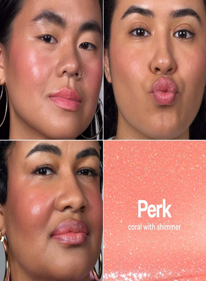 MILK MAKEUP Lip + Cheek Cream Blush Stick with Hyaluronic Acid – Perk, Buildable Cream Blush for Lips & Cheeks, 0.28 oz / 8 g - Image 3
