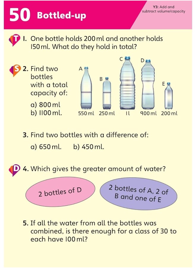 null - Pinpoint Maths Year 3 Problem Solving and Reasoning Challenge Cards: Y3 Problem Solving and Reasoning Pk - Image 1