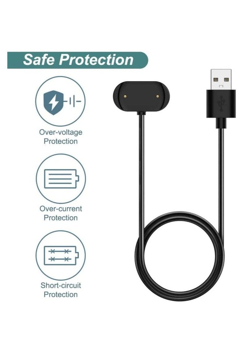 2 Pcs Charger Cable for Amazfit T-Rex 2, GTS 4/3, GTR 4/3 Pro, Magnetic Charging Cable Cord for Amazfit T-Rex 2, GTS 4, GTR 4, GTS 3, GTR3, GTR 3 Pro Smart Watch 【2-Pack, 3.3ft/1m】 - Image 5
