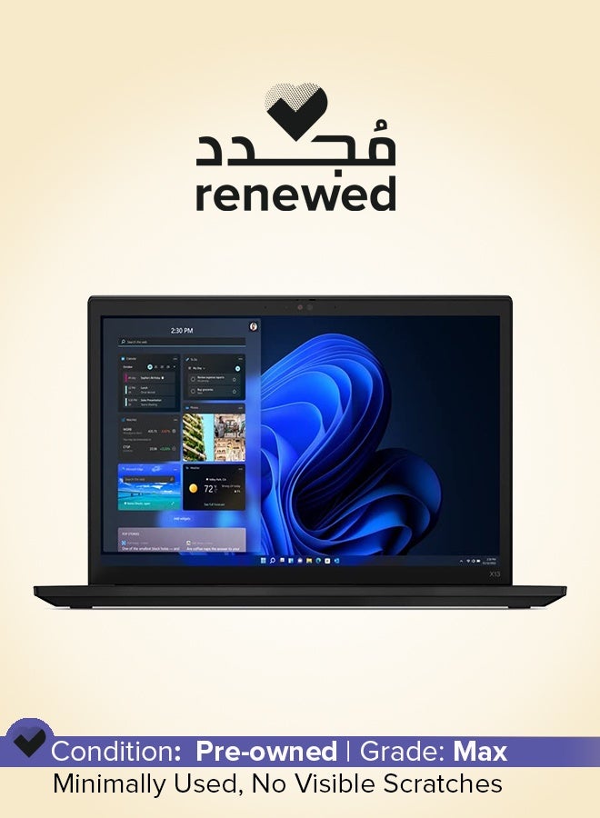 لينوفو Renewed  - ThinkPad X13 Gen 3 Laptop With 13.3-Inch FHD Display, Intel Core i5 12th Gen/16GB RAM/512 GB SSD/Windows 11 English black - Image 1