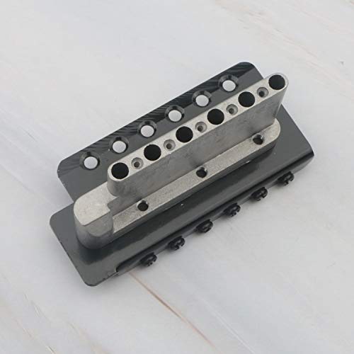 Swhmc Electric Guitar Bridge Tremolo System Set 6 Strings Guitar Tailpiece Replacement with Bar, for Strat(Black) - Image 5
