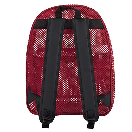 Summit Ridge Mesh Backpacks for Kids, Adults, School, Beach, and Travel, Colorful Transparent Mesh Backpacks with Padded Straps Large - Image 5