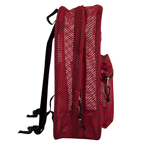 Summit Ridge Mesh Backpacks for Kids, Adults, School, Beach, and Travel, Colorful Transparent Mesh Backpacks with Padded Straps Large - Image 4