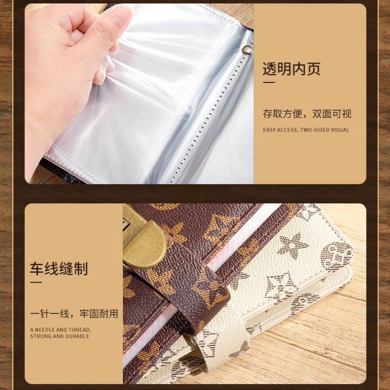 Internet Celebrity Financial Management Storage Book Password Book High-End Retro Money Saving Book Can Place Cash Storage Large Capacity - Image 3