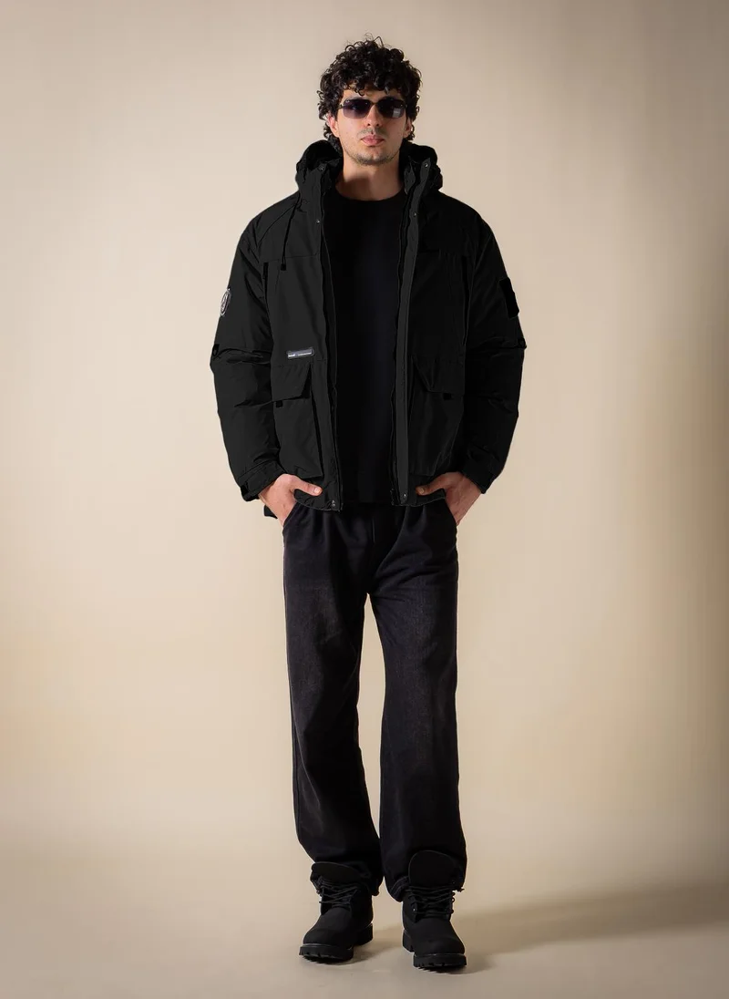 شايبس جاكيت منتفخ بغطاء رأس تقني