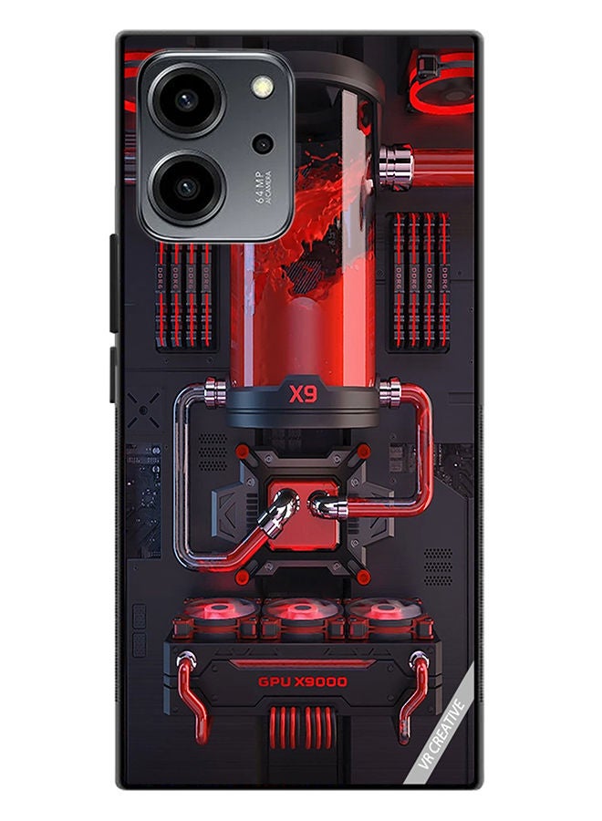 VR CREATIVE Protective Case Cover For Honor 80 SE Red X9 Design Multicolour - Image 1