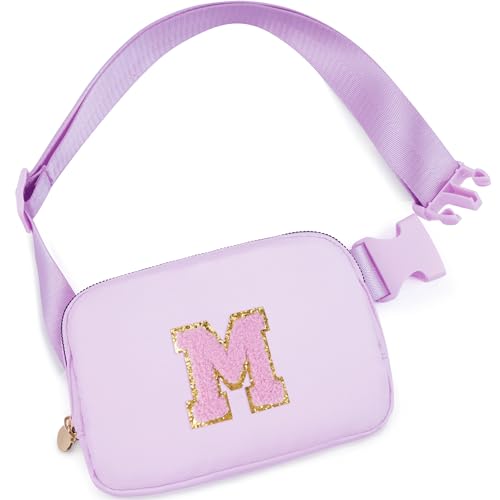 Uygafly Birthday Gifts for 6 7 8 9 10 11 12 13 Year Old Girls,Fanny Pack Belt Bag Crossbody Bags for Women Girls Kids,Fashion Waist Packs Cute Teen Trendy Stuff Travel Essentials | Lavender,M - Image 1