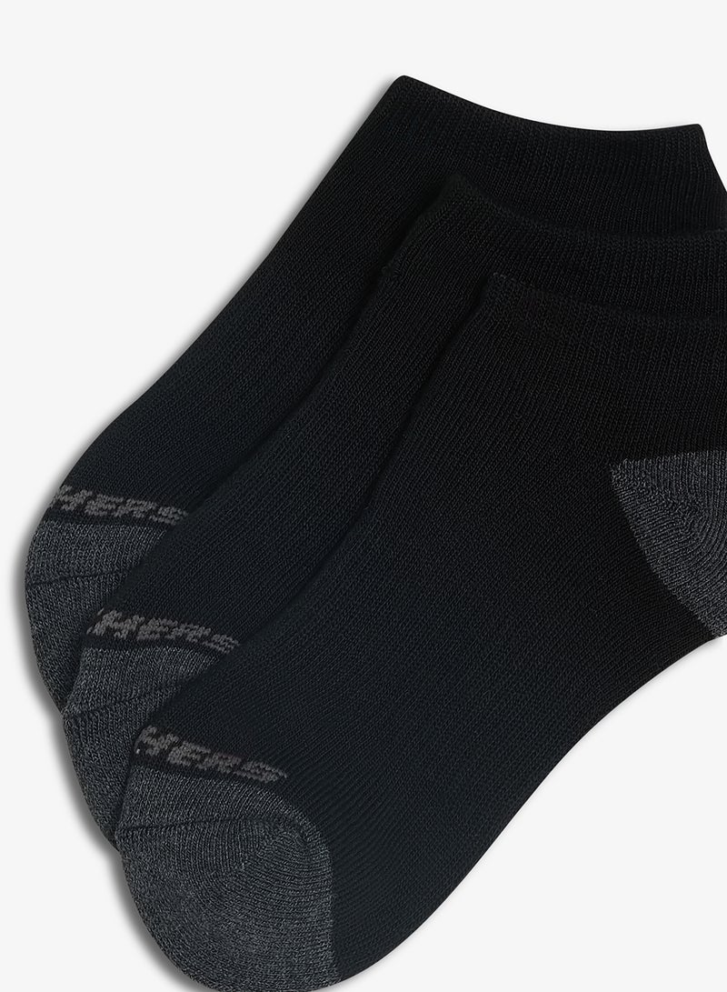 SKECHERS 3 Pack Full Terry No-Show Socks - Image 3