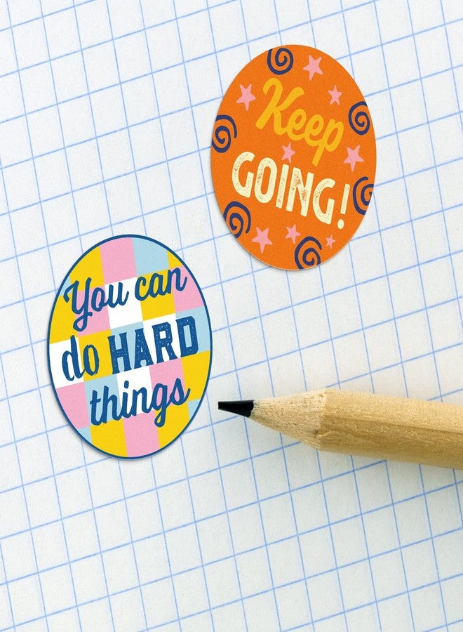 Sweetzer & Orange S&O Growth Mindset Stickers to Break Negative Thought Patterns - Inspiring & Encouraging Affirmation Labels - Colorful Motivational Decals - 1008 1" Inspirational Uplifting Labels - Motivating Tags - Image 2
