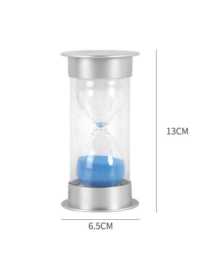 Extreme Space Jidukongjian Silver Lid Sandglass Set, 15-minute Children's Study Timer, Birthday Gift, Shatterproof Ornament - Image 1