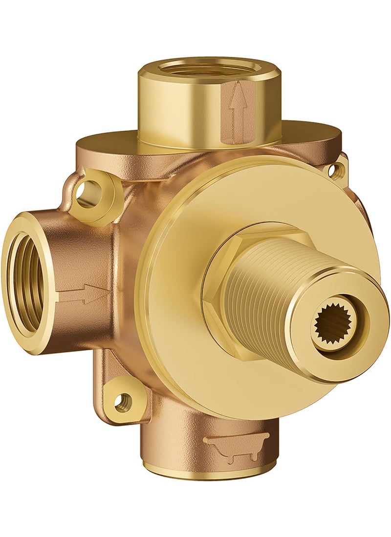 Grohe Grohe 29900000 Non Rapido 2Way Diverter RoughIn Valve StarLight Chrome  - Image 3
