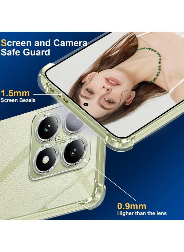 Generic Case for Xiaomi 15 5G Clear TPU Four Corners Protection Cover Transparent Soft funda  - Image 3