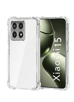 Generic Case for Xiaomi 15 5G Clear TPU Four Corners Protection Cover Transparent Soft funda  - Image 1