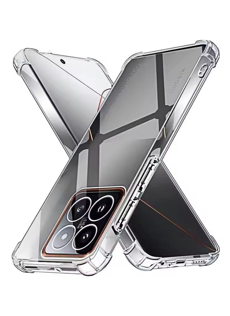 Generic Case for Xiaomi 15 5G Clear TPU Four Corners Protection Cover Transparent Soft funda  - Image 1