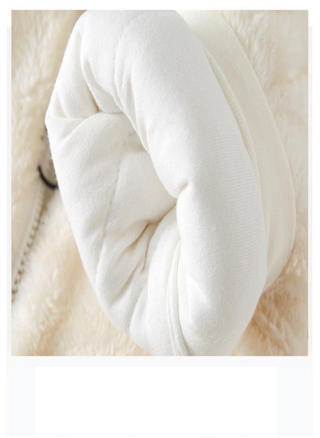 Loquat Squality Baby Thick Hooded Jumpsuit Beige  - Image 4