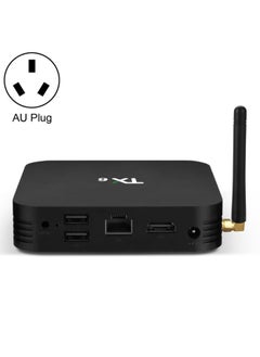 TX6 HD TV Box Media Player, Android 7.1 / 9.0 System, Allwinner H6, up to 1.5GHz, Quad-core ARM Cortex-A53, 4GB + 32GB, Support Bluetooth, WiFi, RJ45, AU Plug