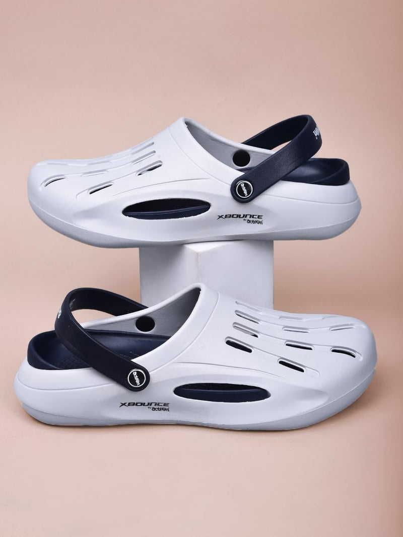 Action Men Light Grey Navy Blue Clog ONTC0014GENB07 - Image 3