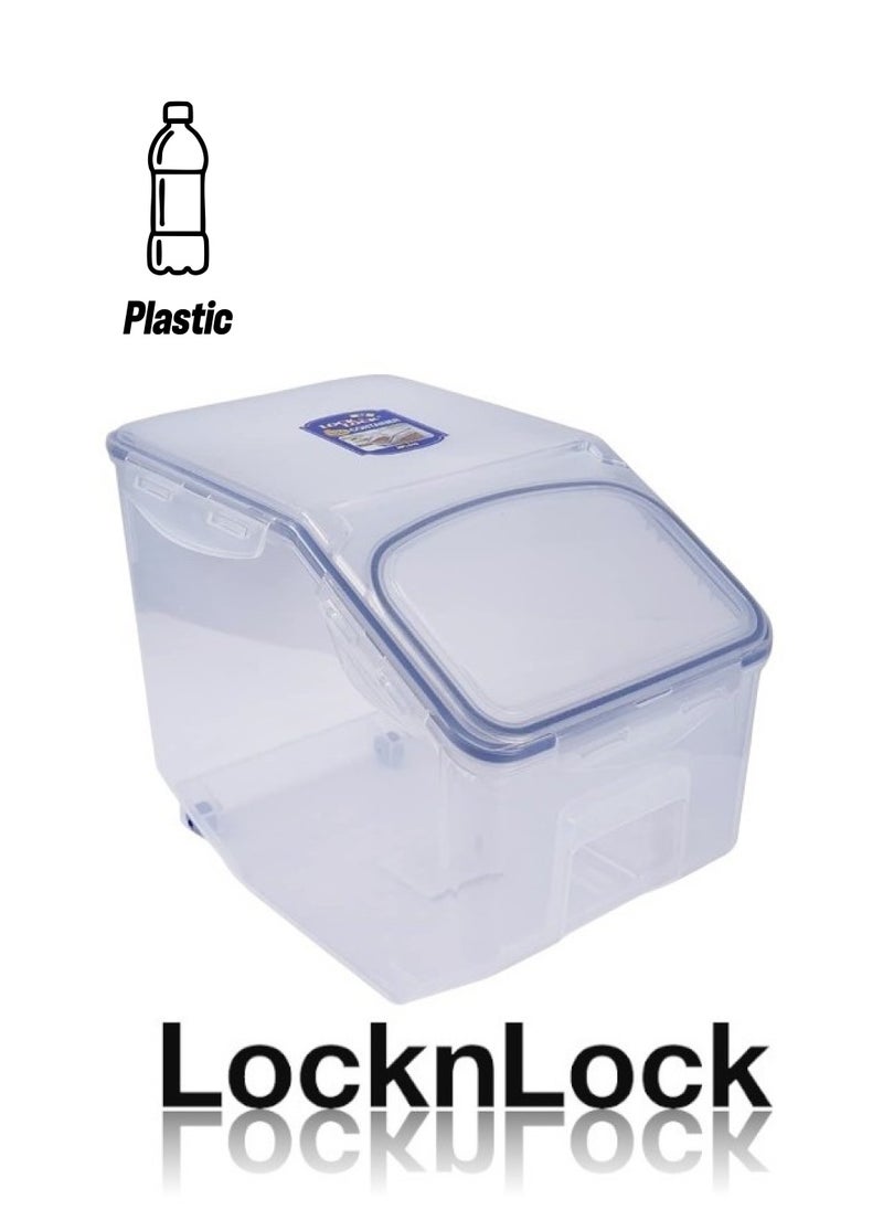LOCK & LOCK LocknLock 12L Rice Case with Cup – Durable, BPA-Free Kitchen Storage with Enhanced Silicone Seal  - Image 1