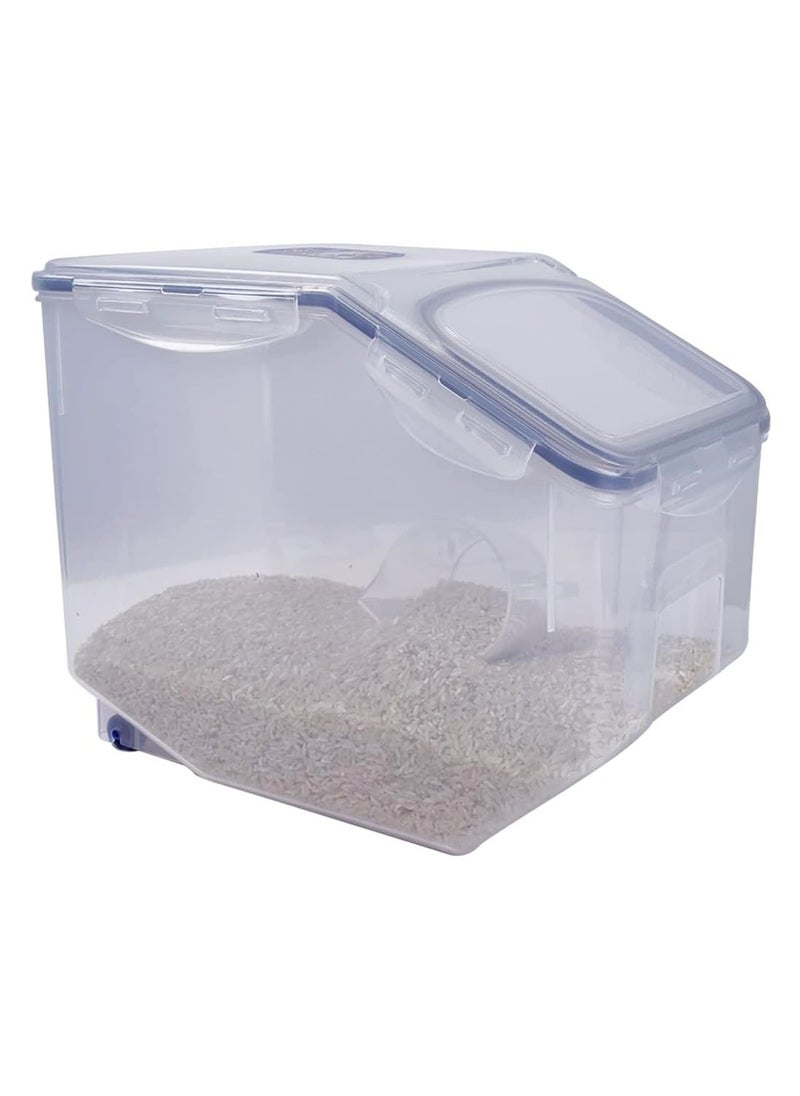 LOCK & LOCK LocknLock 12L Rice Case with Cup – Durable, BPA-Free Kitchen Storage with Enhanced Silicone Seal  - Image 5