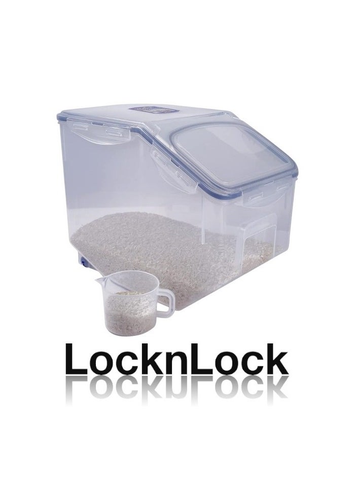 LOCK & LOCK LocknLock 12L Rice Case with Cup – Durable, BPA-Free Kitchen Storage with Enhanced Silicone Seal  - Image 3