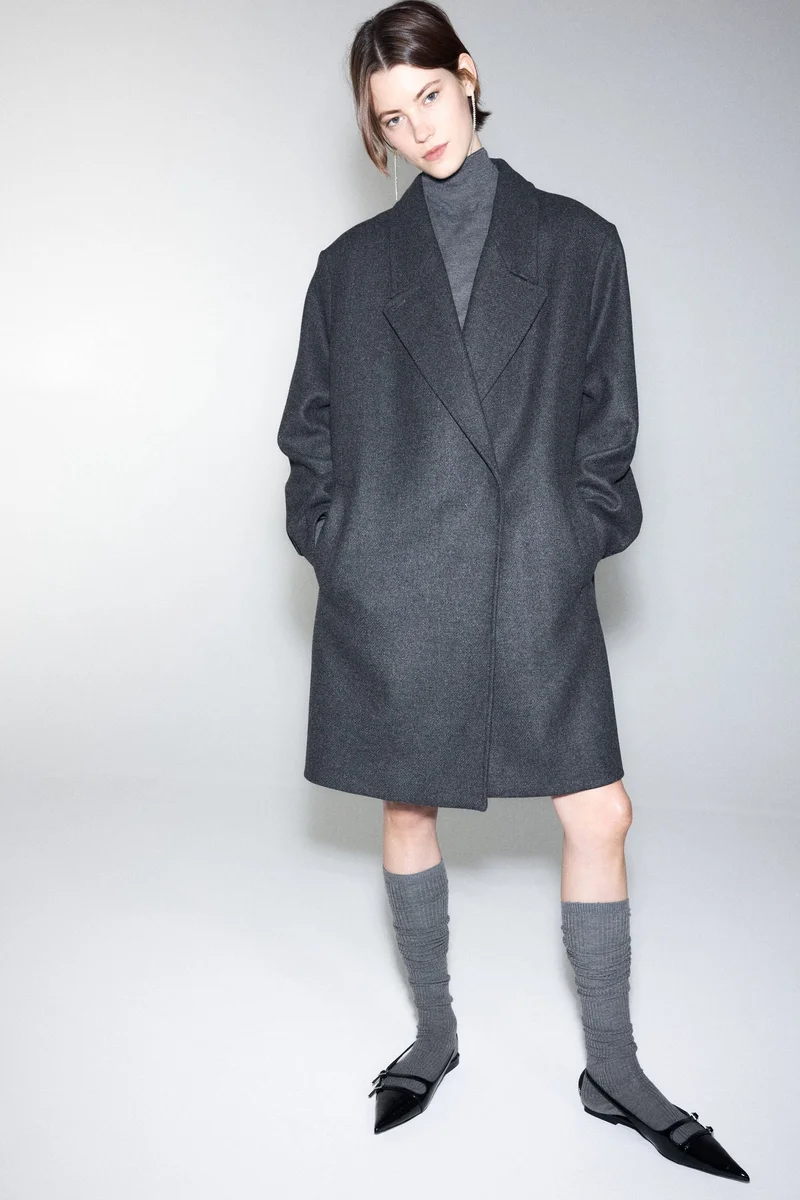 H&M Oversized wool-blend coat