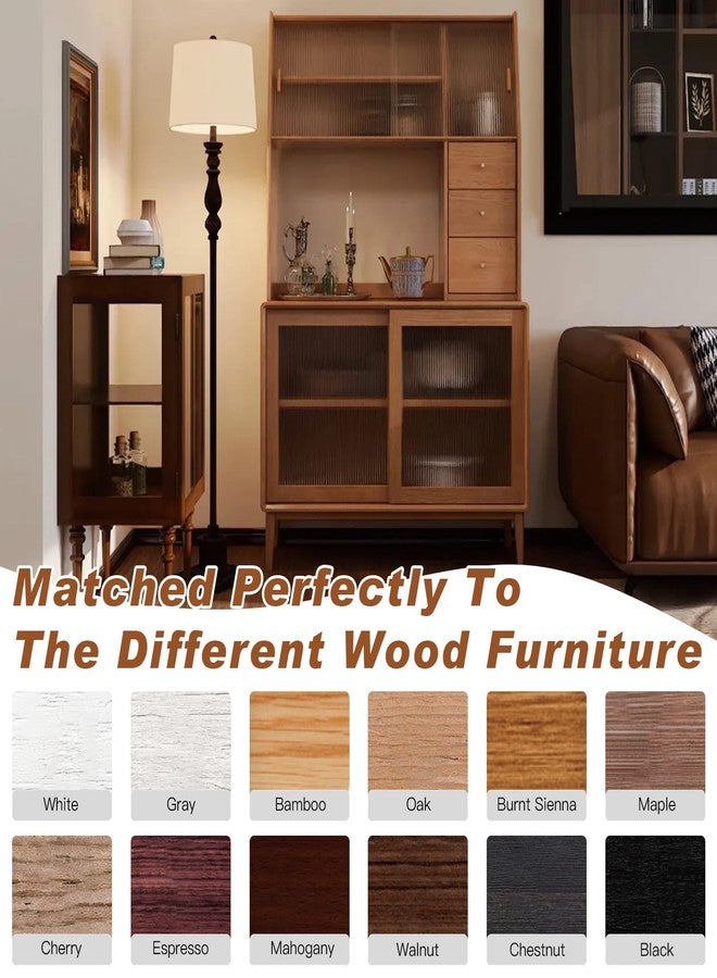 SEISSO Furniture Touch Up Markers, 12 Colors New Upgrade Furniture Pens, Wood Markers, 19 Pcs Wood Scratch Repair Tools Kit with Polish Wax, Wood Putty, for Cracks, Holes, Stains, Floors, Tables, Cabinets - Image 4