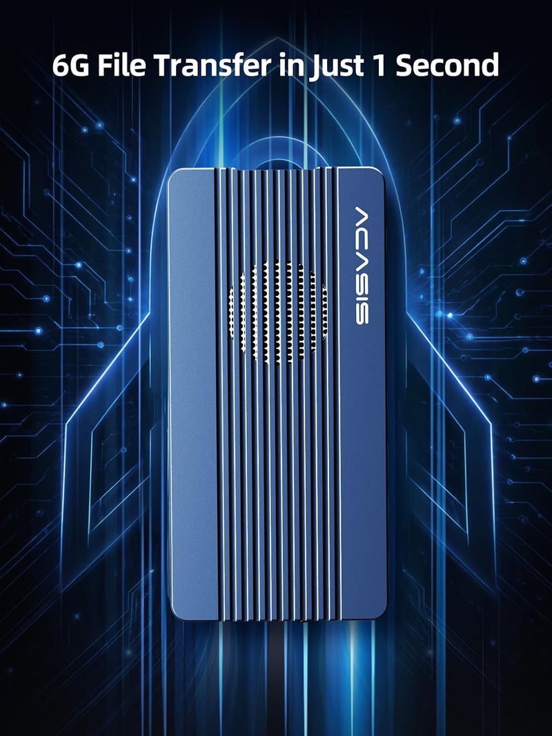ACASIS 40Gbps M.2 NVMe SSD Enclosure ، مع مروحة تبريد ، TBU 405 Pro لـ M1 M2 Pro / Max ، متوافق مع Thunderbolt 4/3/USB3.2/3.1/3.0/2.0 ، دعم M.2 Enclosure SSD 2280/2260/2242/2230 B + M M-Key - Image 4