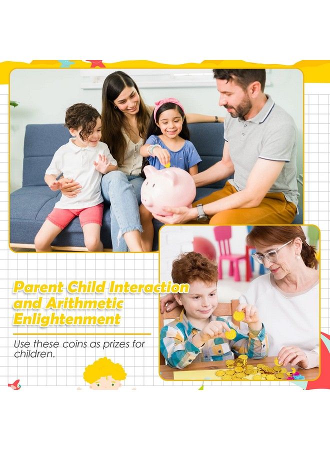 Hanaive 1000 قطعة من عملات القراصنة الذهبية، عملات الكنز البلاستيكية، عملات اللعب، عملة القديس باتريك المزيفة لحفلات القراصنة، لوازم لعبة البحث عن الكنز، مكافأة المعلمين في الفصل الدراسي - Image 5