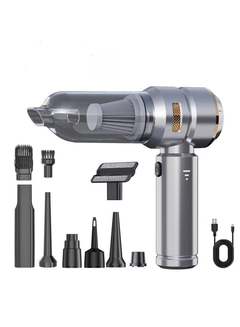 4 in 1 Handheld Vacuum Cleaner, 16000Pa Power Suction Portable Vacuum Cleaner, 6000mAh Rechargeable Car Vacuum with 3 Speed u0026 HEPA Filter, Cleaner for Car, Home Duster, Pet - Image 1