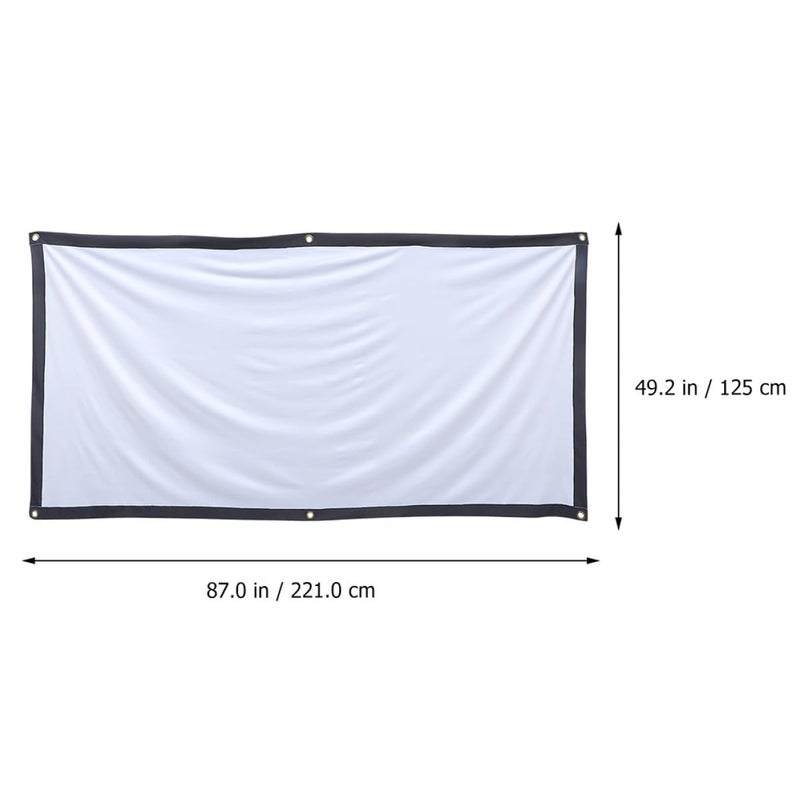 100 Inch Foldable Projector Screen Set With Anti Light Fabric For Home Theater - Image 3