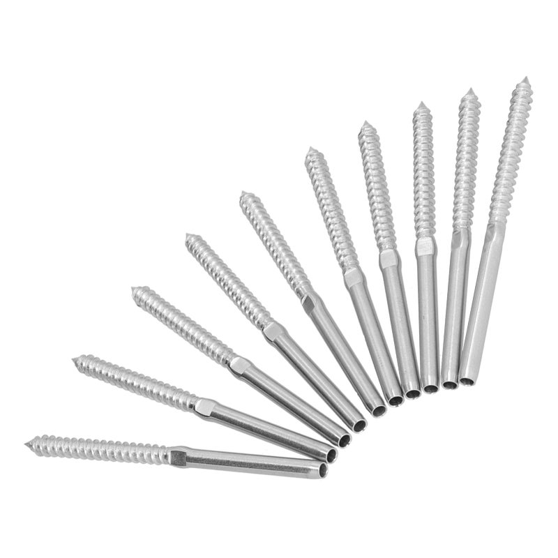 10Pcs Swage Lag Screws Left Right Good Welding Performance T316 Stainless Steel Easy Installation DIY Baluster Kit - Image 5