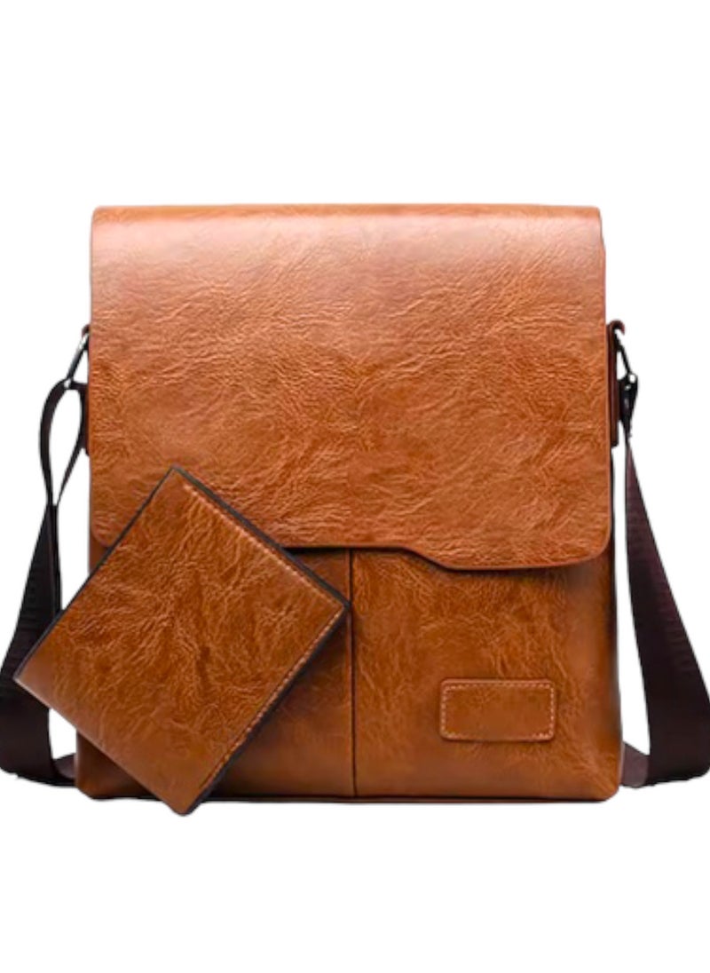 Jeep - Stylish Crossbody Bag and Coordinating Wallet Ensemble in High-Quality PU Leather" - Image 1