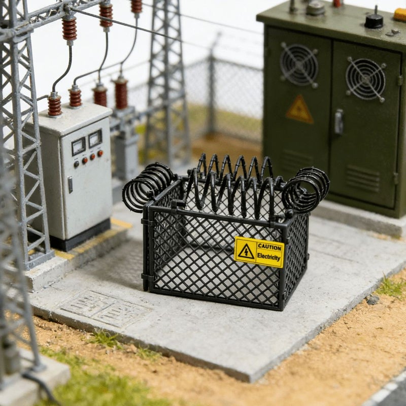 Simulation Sand Table Fence Model 1pc With Warning Signs Barbed Wire Guardrail Details - Image 5