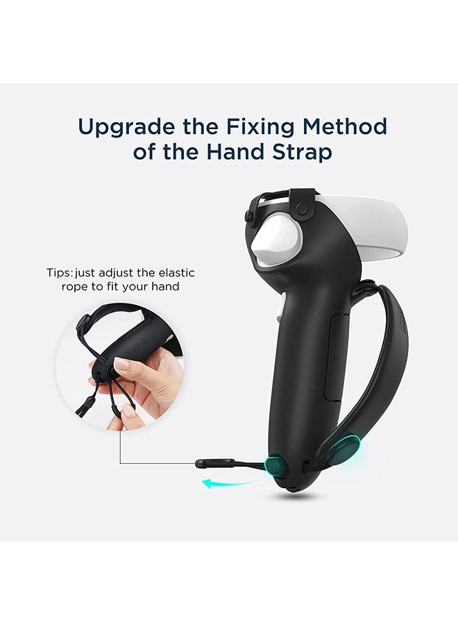 KIWI design Controller Grips Cover with Battery Opening Adjustable with Knuckle Straps Suitable for Large Hands Compatible with META Quest 2 - Image 3
