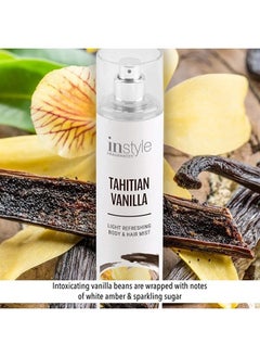 Instyle Fragrances Body & Hair Mist | Tahitian Vanilla Scent | With Panthenol | CLEAN, Vegan, Paraben Free, Phthalate Free | Premium 8 Fl Oz Spray Bottle  - Image 4