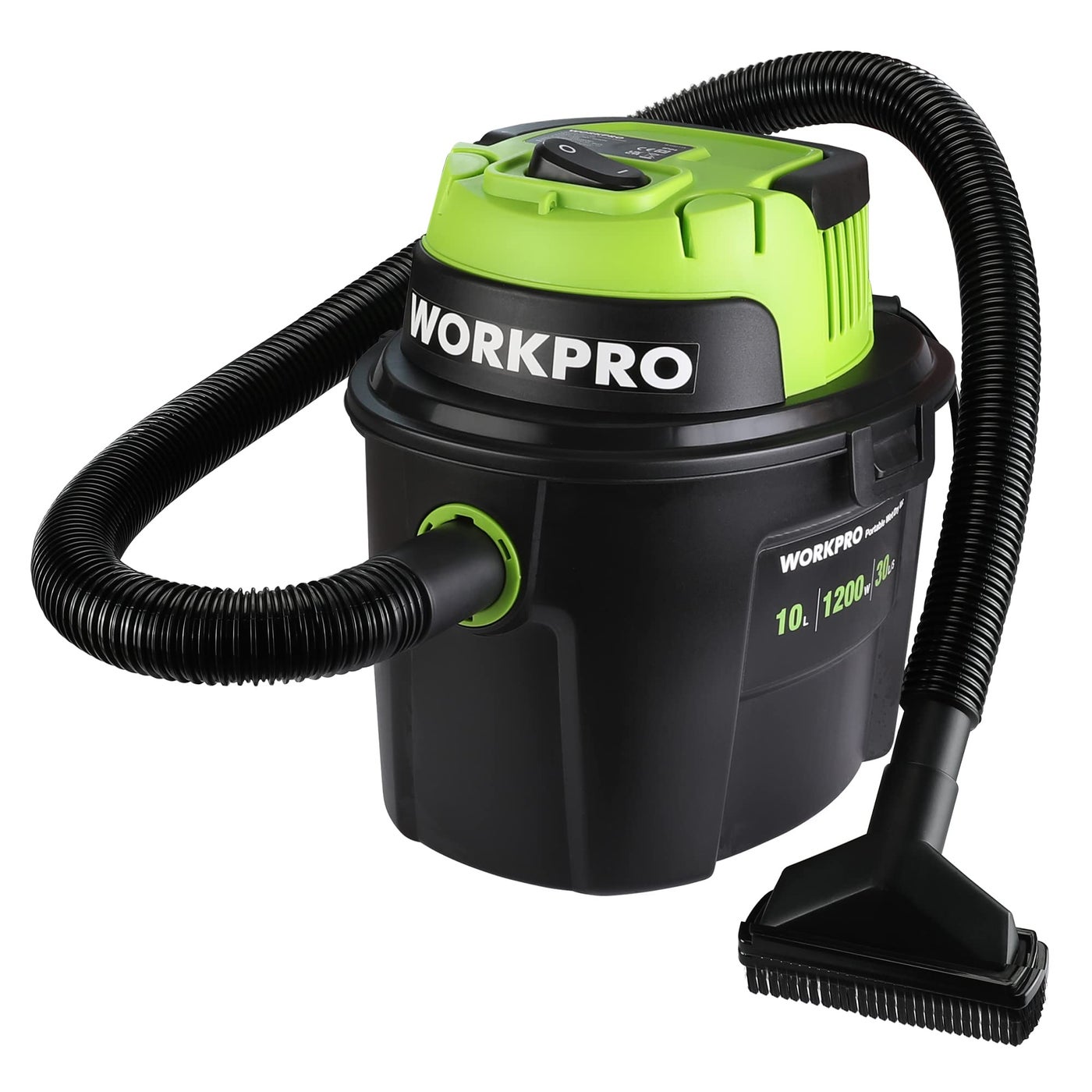 WORKPRO Wet and Dry Vacuum Cleaner 1200W 3in1 10L Container Multipurpose Vacuum with Blow Fuction for DIY Car Garage Workshop Home